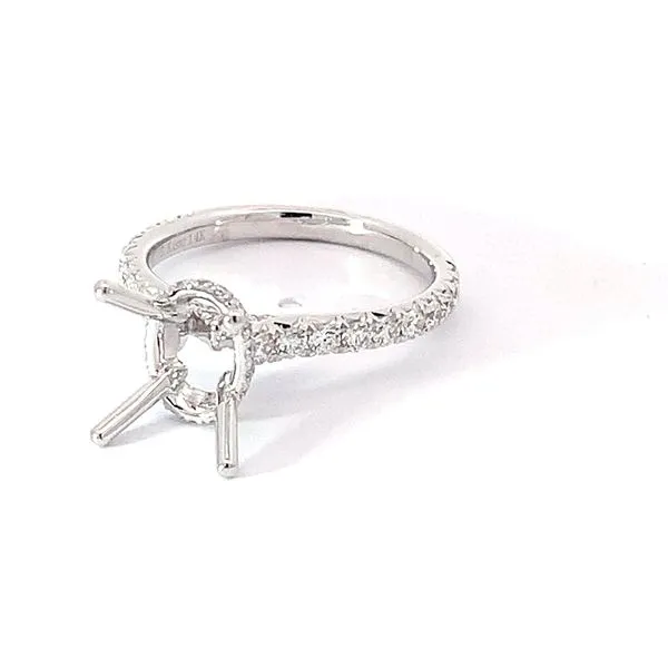 Semi-Mount Oval Diamond Engagement Ring Image 3 Redlands Jewelers Redlands, CA