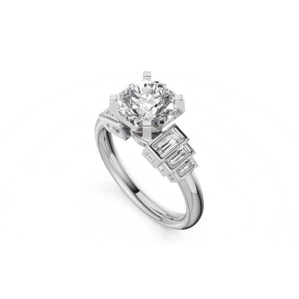 0.26ctw Diamond Semi-Mount Engagement Ring, 14kt White Gold, CZ Center Redlands Jewelers Redlands, CA