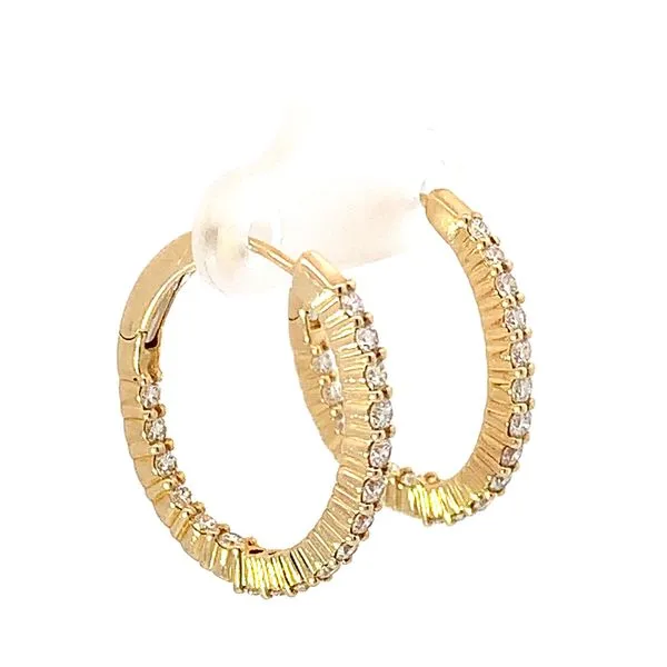 Diamond Hoops Image 2 Redlands Jewelers Redlands, CA