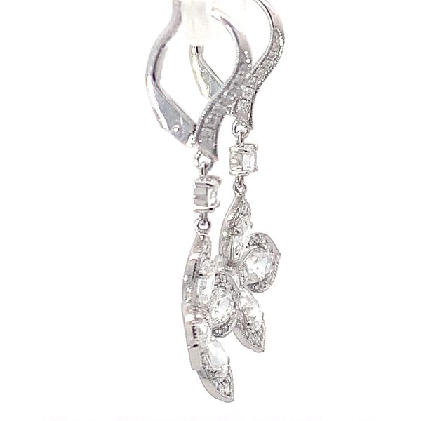 Rose-cut Diamond Dangle Earrings Image 2 Redlands Jewelers Redlands, CA