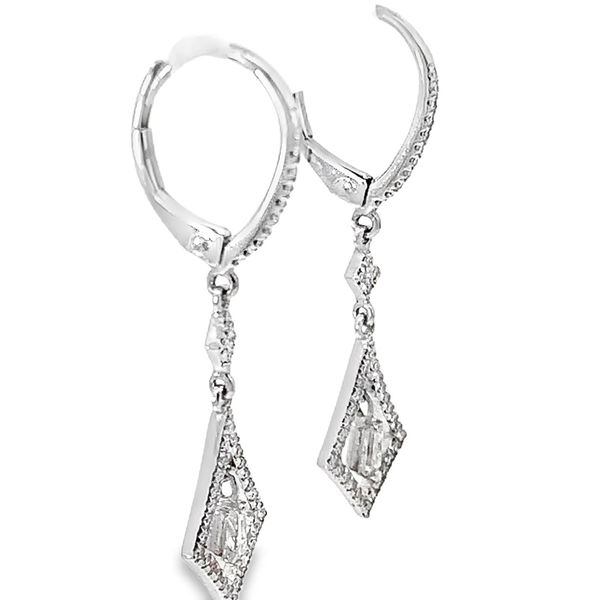Diamond Dangle Earrings Image 2 Redlands Jewelers Redlands, CA