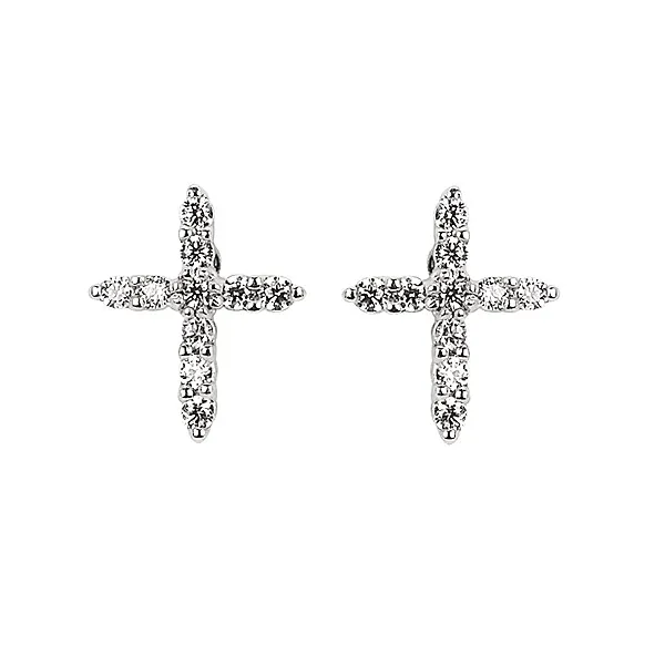 Cross Diamond Earrings Redlands Jewelers Redlands, CA