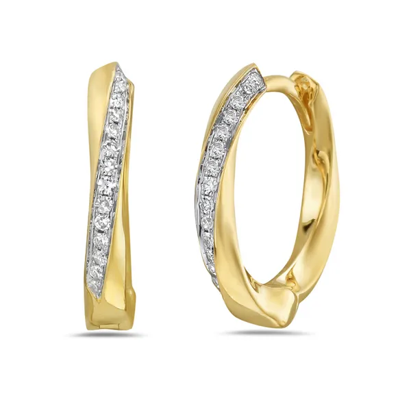 Gold Diamond Hoop Earrings Redlands Jewelers Redlands, CA