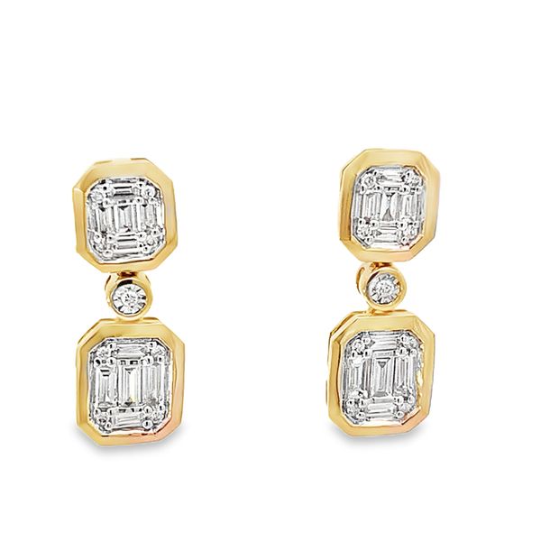 Geometric Dangle Earrings Image 2 Redlands Jewelers Redlands, CA