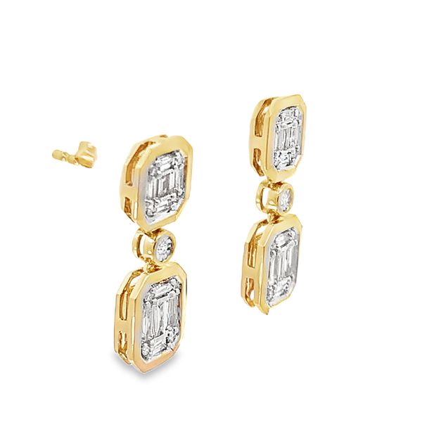 Geometric Dangle Earrings Image 3 Redlands Jewelers Redlands, CA