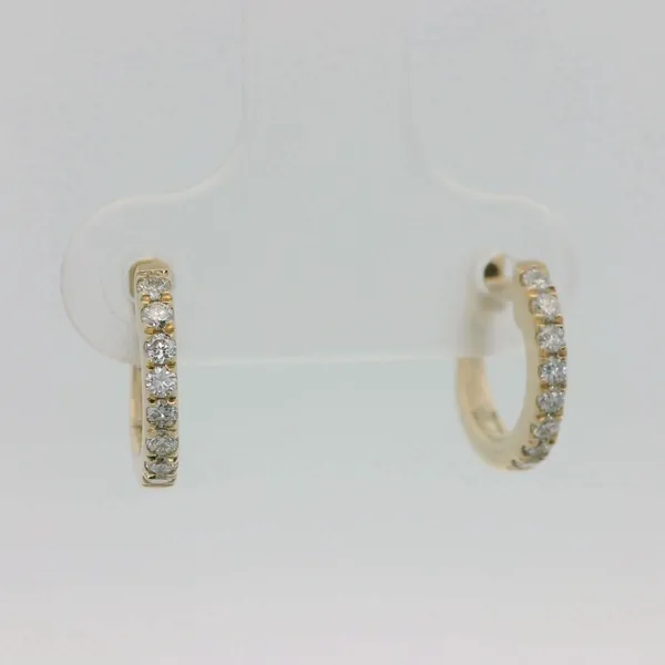 Diamond Hoop Earrings Image 2 Redlands Jewelers Redlands, CA