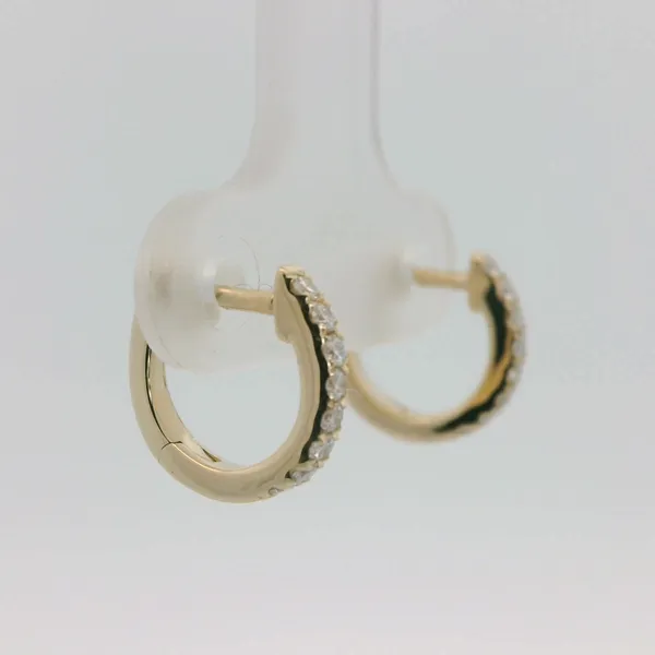 Diamond Hoop Earrings Image 3 Redlands Jewelers Redlands, CA