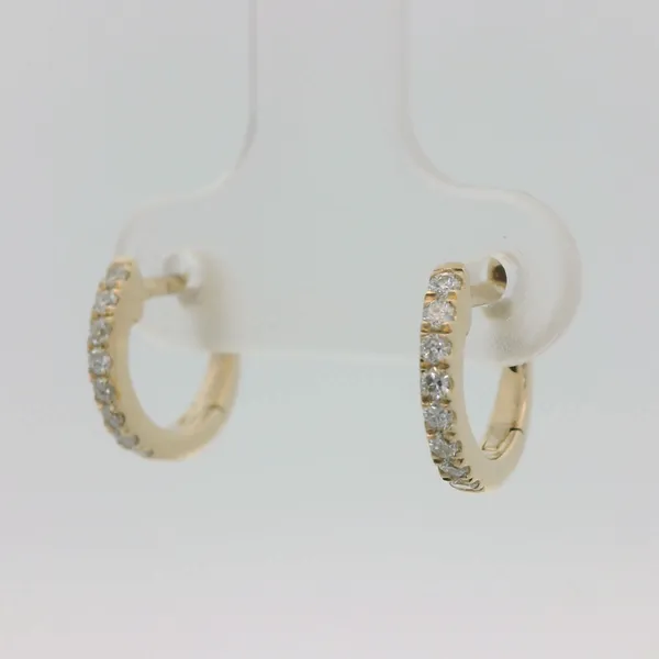 Diamond Hoop Earrings Image 4 Redlands Jewelers Redlands, CA