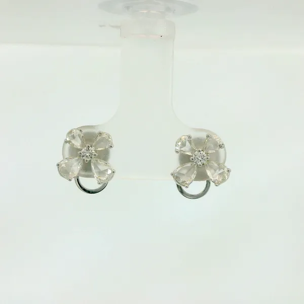 Floral Diamond Stud Earrings Redlands Jewelers Redlands, CA
