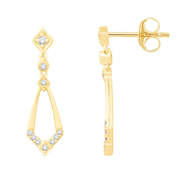 Diamond Dangle Earrings Redlands Jewelers Redlands, CA