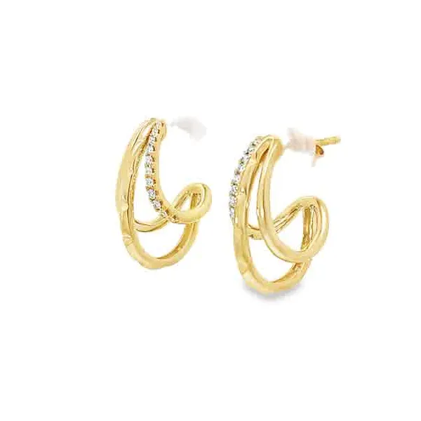 Modern Elegance Diamond Earrings Image 3 Redlands Jewelers Redlands, CA