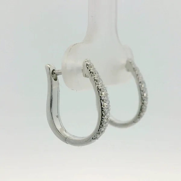 Diamond Hoop Earrings Image 3 Redlands Jewelers Redlands, CA