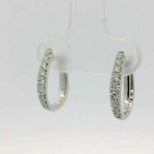 Diamond Hoop Earrings Image 4 Redlands Jewelers Redlands, CA