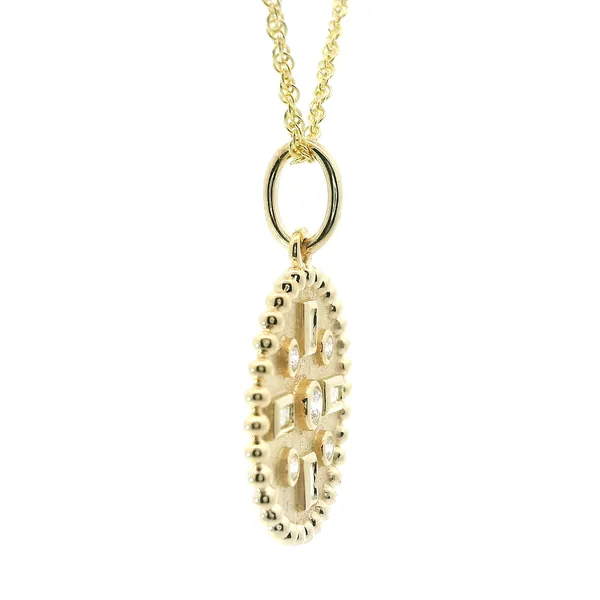 Gold Diamond Pendant & Chain Image 2 Redlands Jewelers Redlands, CA