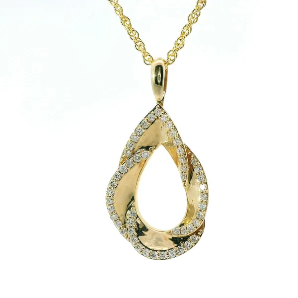 Teardrop Diamond Pendant Image 3 Redlands Jewelers Redlands, CA