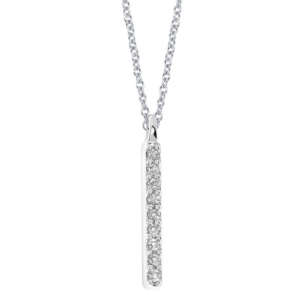 0.10ctw Diamond Bar Necklace, Sterling Silver Redlands Jewelers Redlands, CA