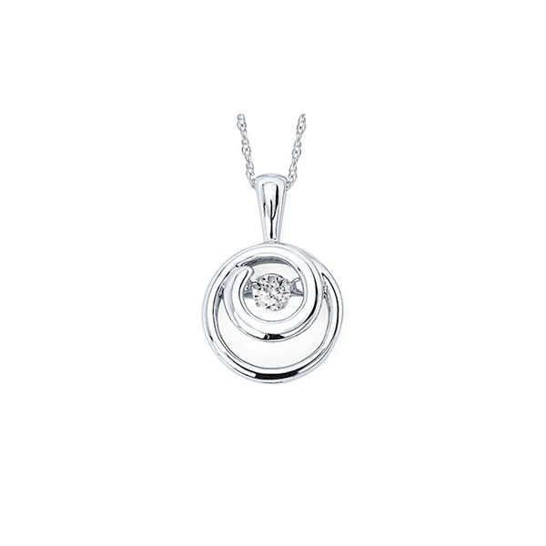 0.07ct Diamond Pendant w/ 18