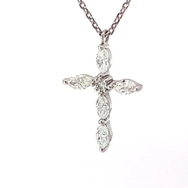 Diamond Cross Necklace Image 3 Redlands Jewelers Redlands, CA