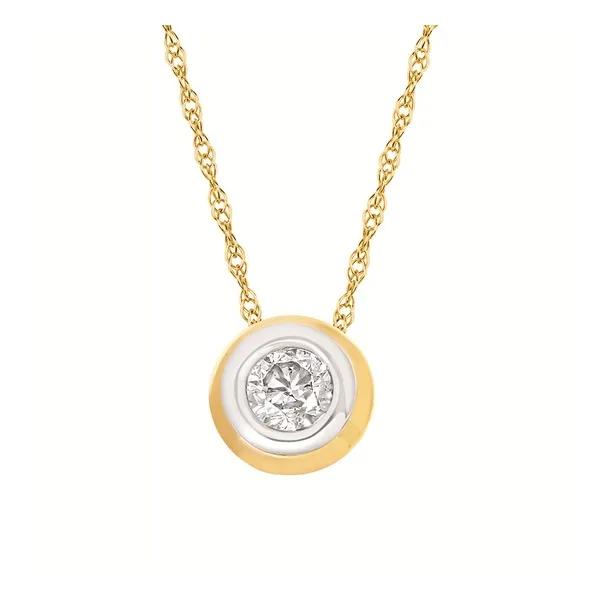 Bezel Set Diamond Necklace Redlands Jewelers Redlands, CA