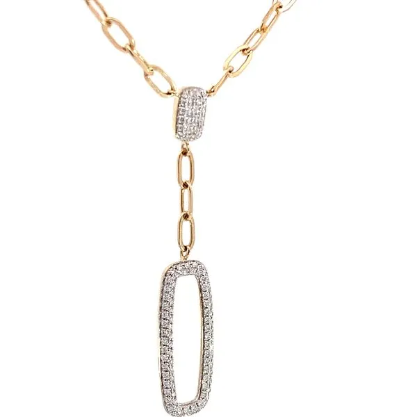Pave' Diamond Paperclip Necklace Redlands Jewelers Redlands, CA
