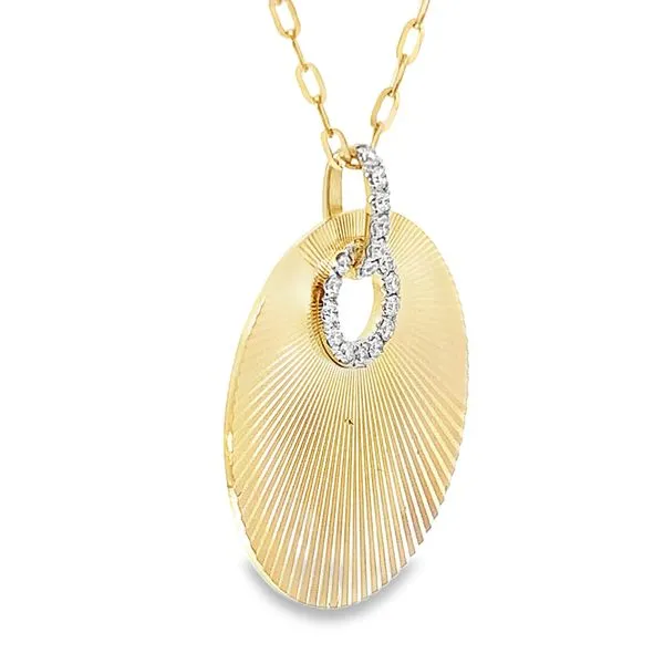Diamond Circle Necklace Image 2 Redlands Jewelers Redlands, CA