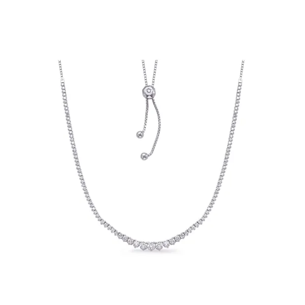 Diamond Tennis Adjustable Necklace Redlands Jewelers Redlands, CA