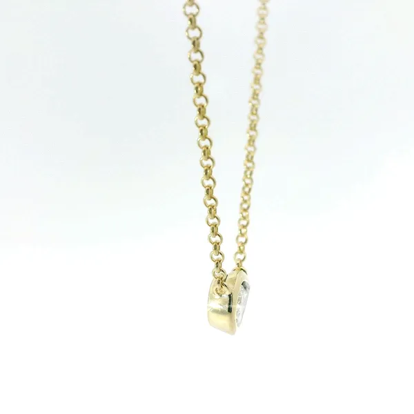 Pear Diamond Teardrop Necklace Image 2 Redlands Jewelers Redlands, CA