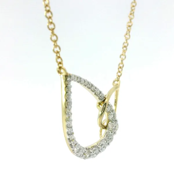 Teardrop Diamond Fashion Necklace Image 2 Redlands Jewelers Redlands, CA