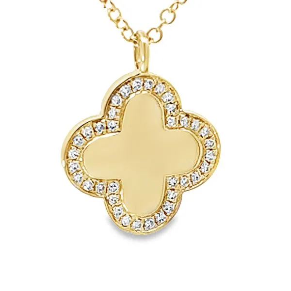 Clover Design Diamond Necklace Redlands Jewelers Redlands, CA
