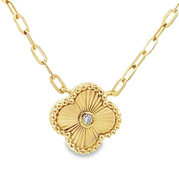 Diamond Clover Necklace Redlands Jewelers Redlands, CA