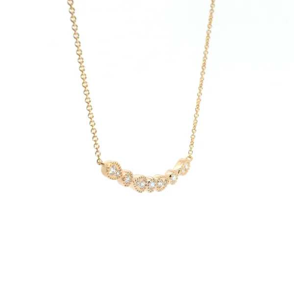 Rose Gold Diamond Fashion Necklace Image 2 Redlands Jewelers Redlands, CA