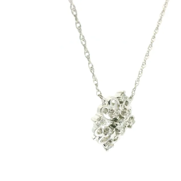 Floral Diamond Pendant Image 3 Redlands Jewelers Redlands, CA