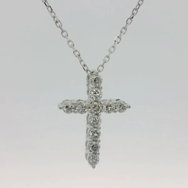 Diamond Cross Pendant & Chain Image 2 Redlands Jewelers Redlands, CA