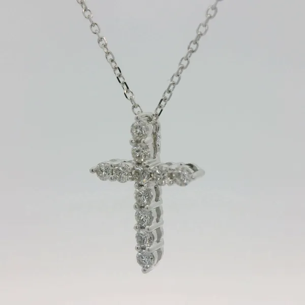 Diamond Cross Pendant & Chain Image 4 Redlands Jewelers Redlands, CA