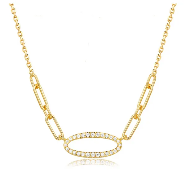 Diamond Paperclip Necklace Redlands Jewelers Redlands, CA