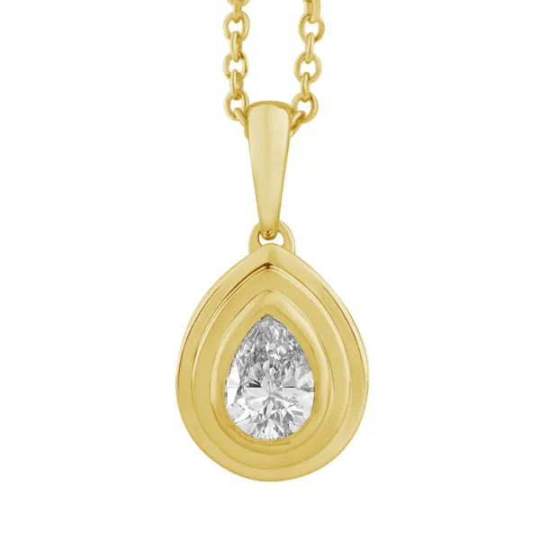 Bezel Set Diamond Necklace Redlands Jewelers Redlands, CA
