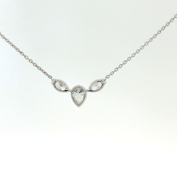 3-stone Diamond Necklace Image 3 Redlands Jewelers Redlands, CA