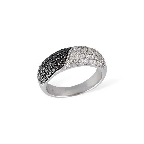Two-Tone Black and White Diamond Ring Redlands Jewelers Redlands, CA