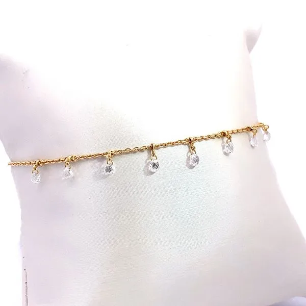 18kt Briolette Diamond Bracelet Redlands Jewelers Redlands, CA