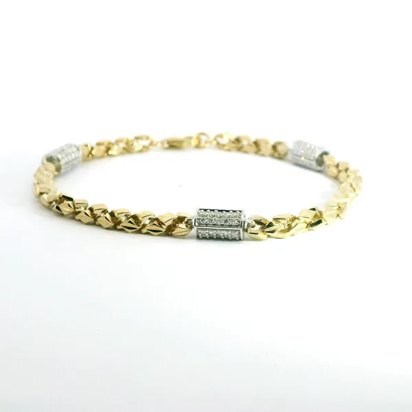 Two-Tone Diamond Link Bracelet Redlands Jewelers Redlands, CA
