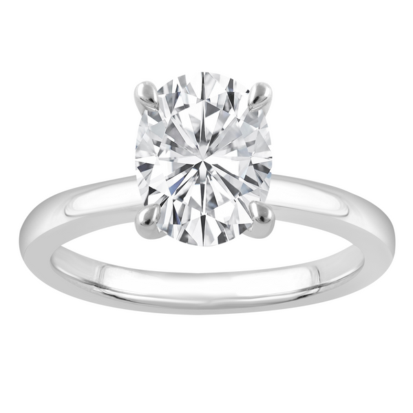 Oval Brilliant Lab Grown Diamond Solitaire Engagement Ring Redlands Jewelers Redlands, CA