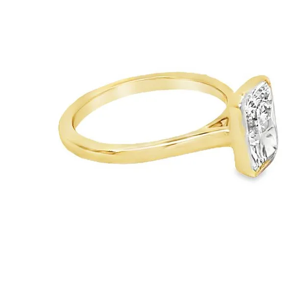 Emerald Cut Bezel Set Lab Diamond Ring Image 2 Redlands Jewelers Redlands, CA
