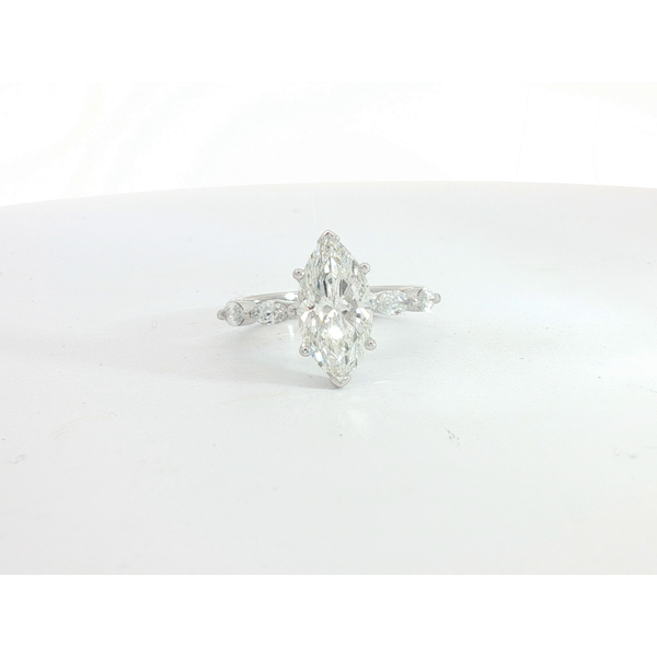 Marquise Lab Grown Diamond Engagement Ring, 14kt White Gold Redlands Jewelers Redlands, CA
