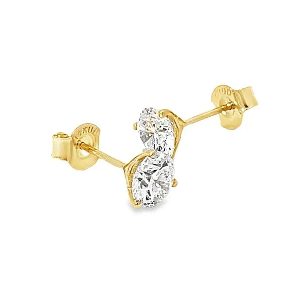 1.5ctw Round Lab Grown Diamond 3-Prong Martini Studs Image 3 Redlands Jewelers Redlands, CA