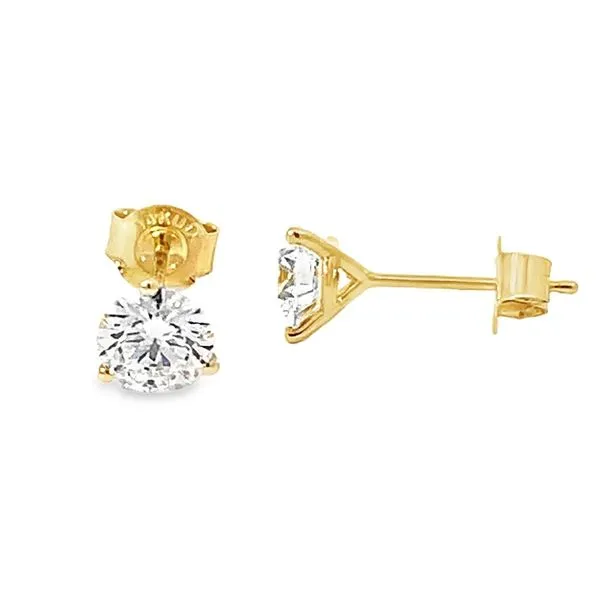 1.5ctw Round Lab Grown Diamond 3-Prong Martini Studs Redlands Jewelers Redlands, CA