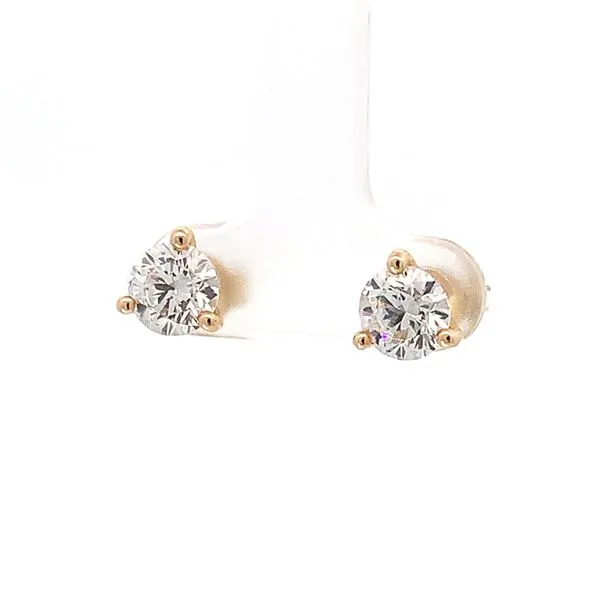 2.11ctw Round Lab Grown Diamond Stud Earrings Image 3 Redlands Jewelers Redlands, CA