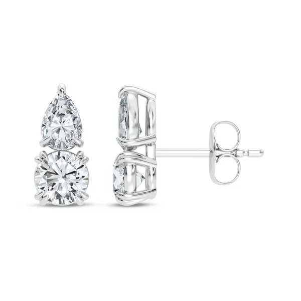 White Gold Diamond Earrings Image 2 Redlands Jewelers Redlands, CA