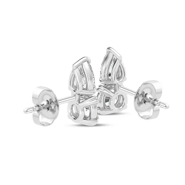 White Gold Diamond Earrings Image 3 Redlands Jewelers Redlands, CA
