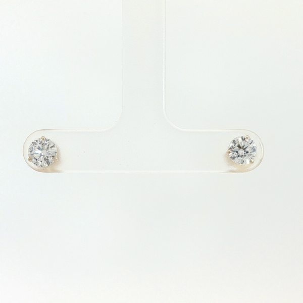 1ctw Lab Grown Diamond 3-Prong Martini Studs, 14kt Yellow Gold Redlands Jewelers Redlands, CA