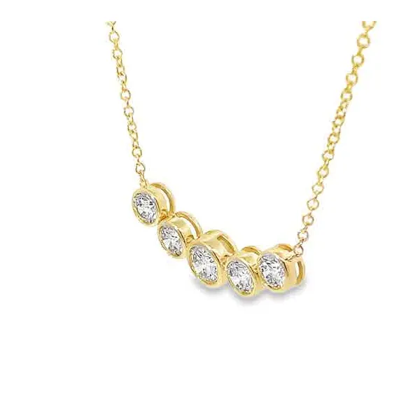 Bezel-Set 2ctw Lab-Grown Diamond Necklace Image 3 Redlands Jewelers Redlands, CA
